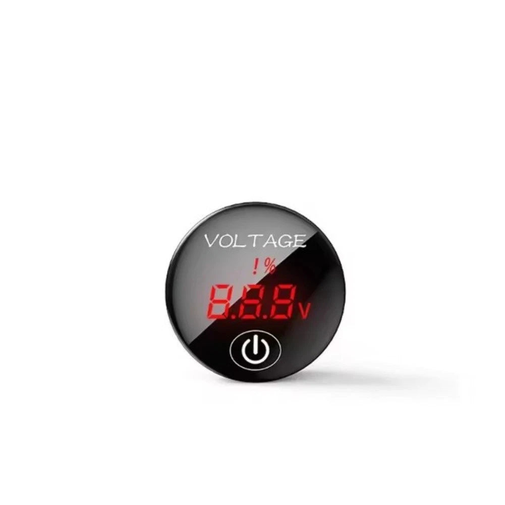 12 24V DC LED Voltmeter with Touch Switch for Battery Voltage Monitoring
