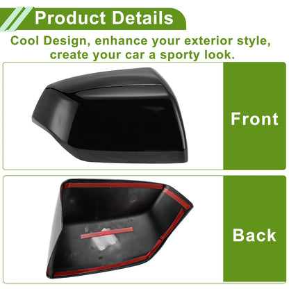 Mirror Cover Caps Pair Replacement Gloss Black for Cadillac Escalade (2021–2025)