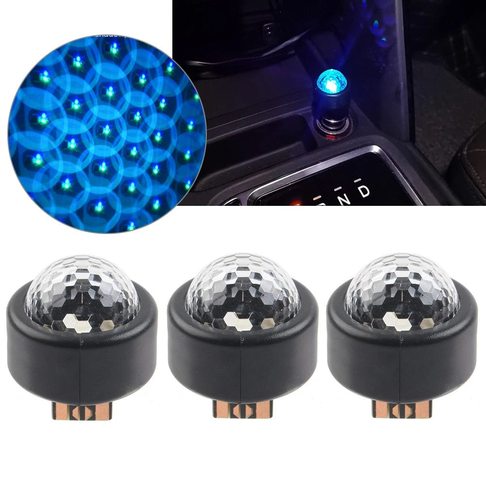 LED Car Interior Lighting Kit for Universal Vehicles (3PCS)
