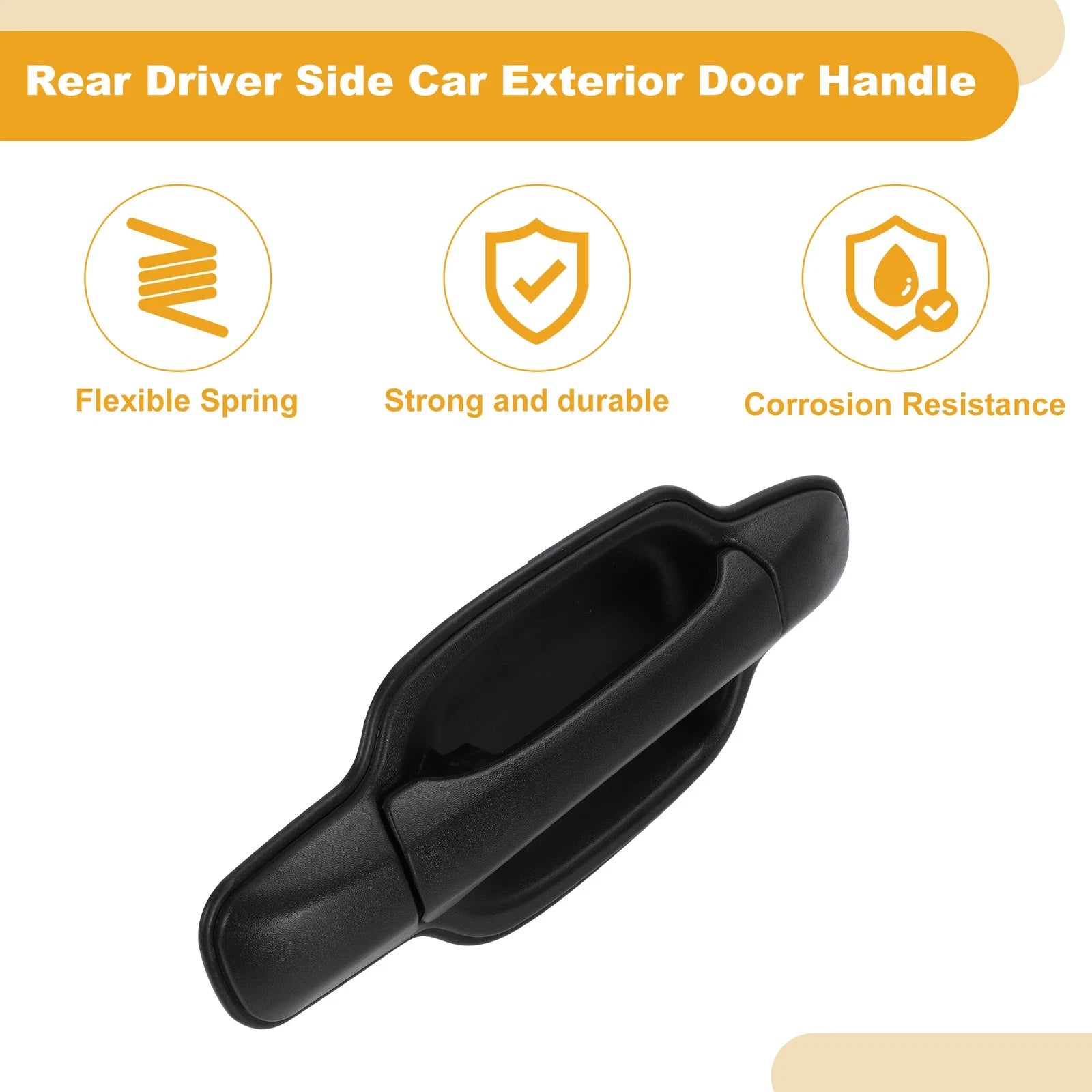 Rear Left Side Exterior Door Handle Replacement for GMC Canyon (2015–2022)