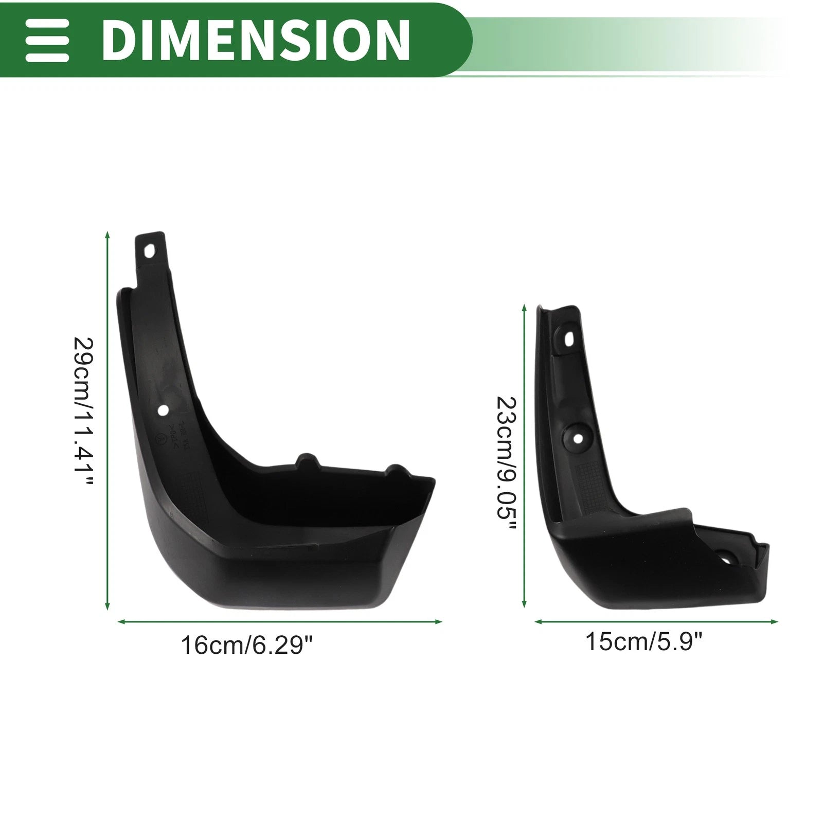 Mud Flaps Splash Guards Front & Rear for Honda Fit Hatchback (2014–2017)
