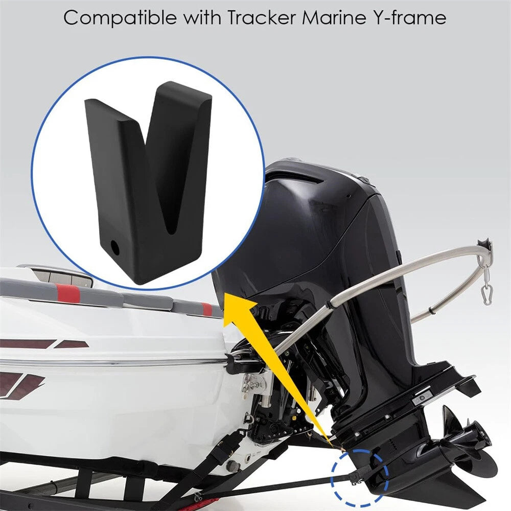 Rubber V-Block with Hole for Tracker Marine Y-frame (181440)