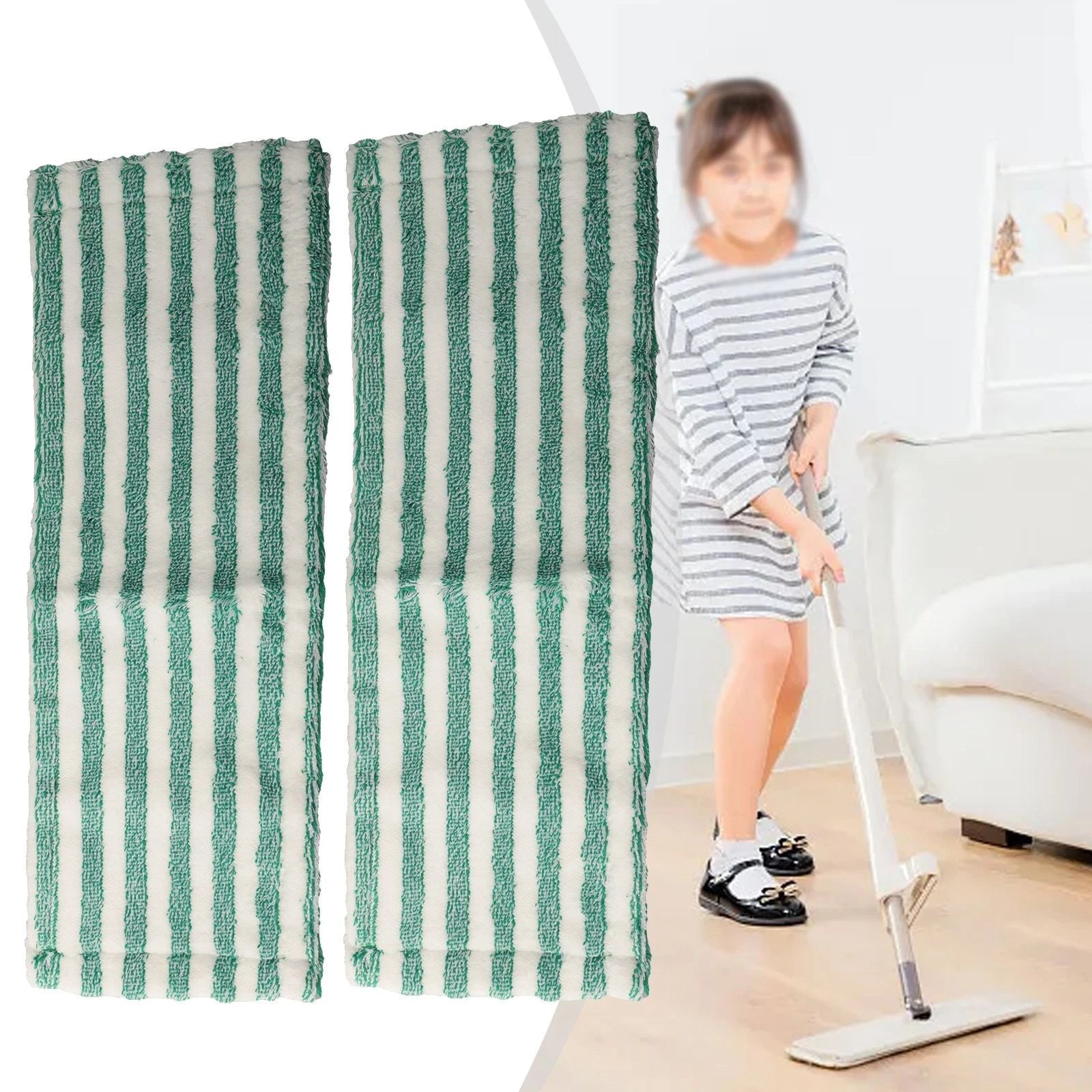 Microfiber Replacement Pads for Libman Floor Mop (2 Pack)