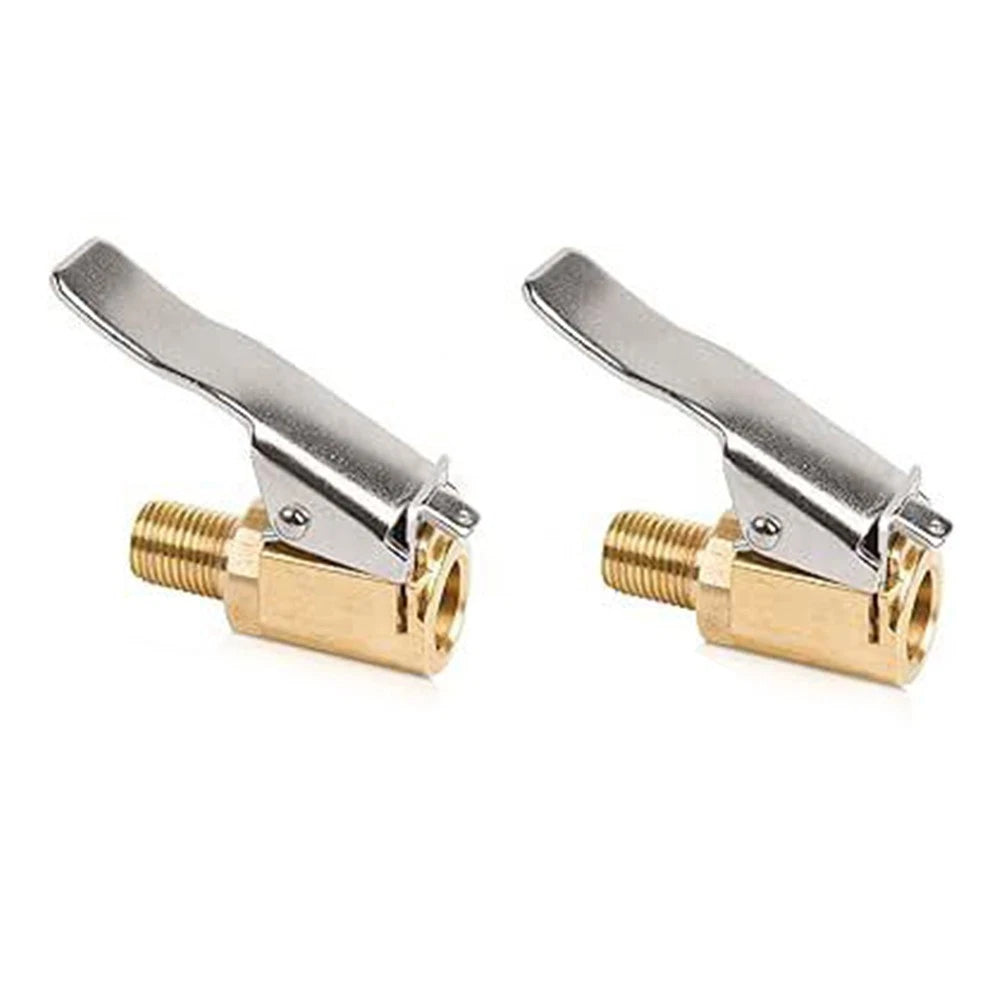 Portable Tire Gauge and Inflator Nozzle for All Vehicles