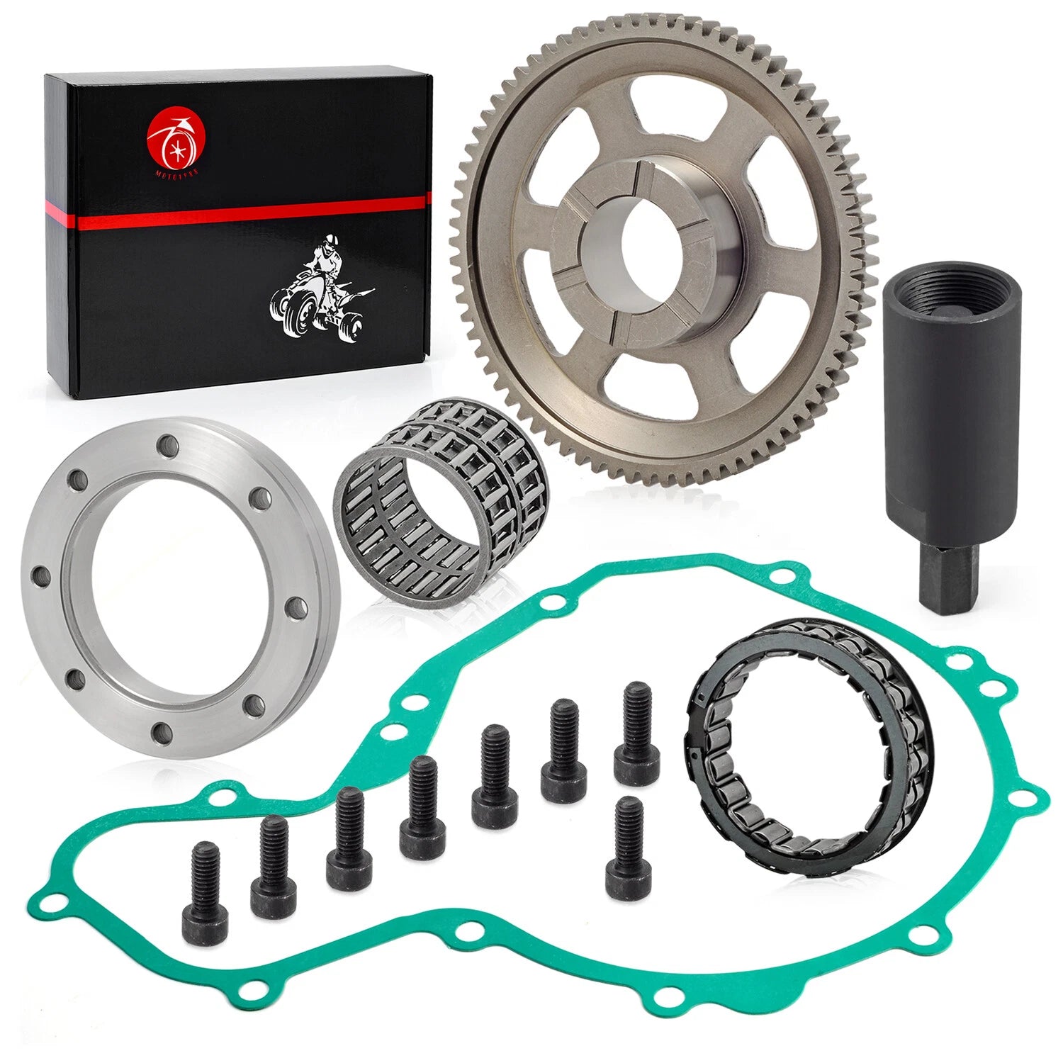 Flywheel Puller Starter Clutch Idler Gear 72T for Polaris Predator 500 (2003–2007)