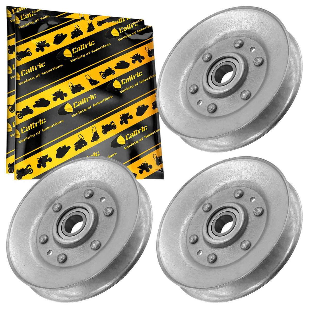Qty 3 Deck Sheave Idler Pulley Replacement for John Deere X300 (2015–2020)