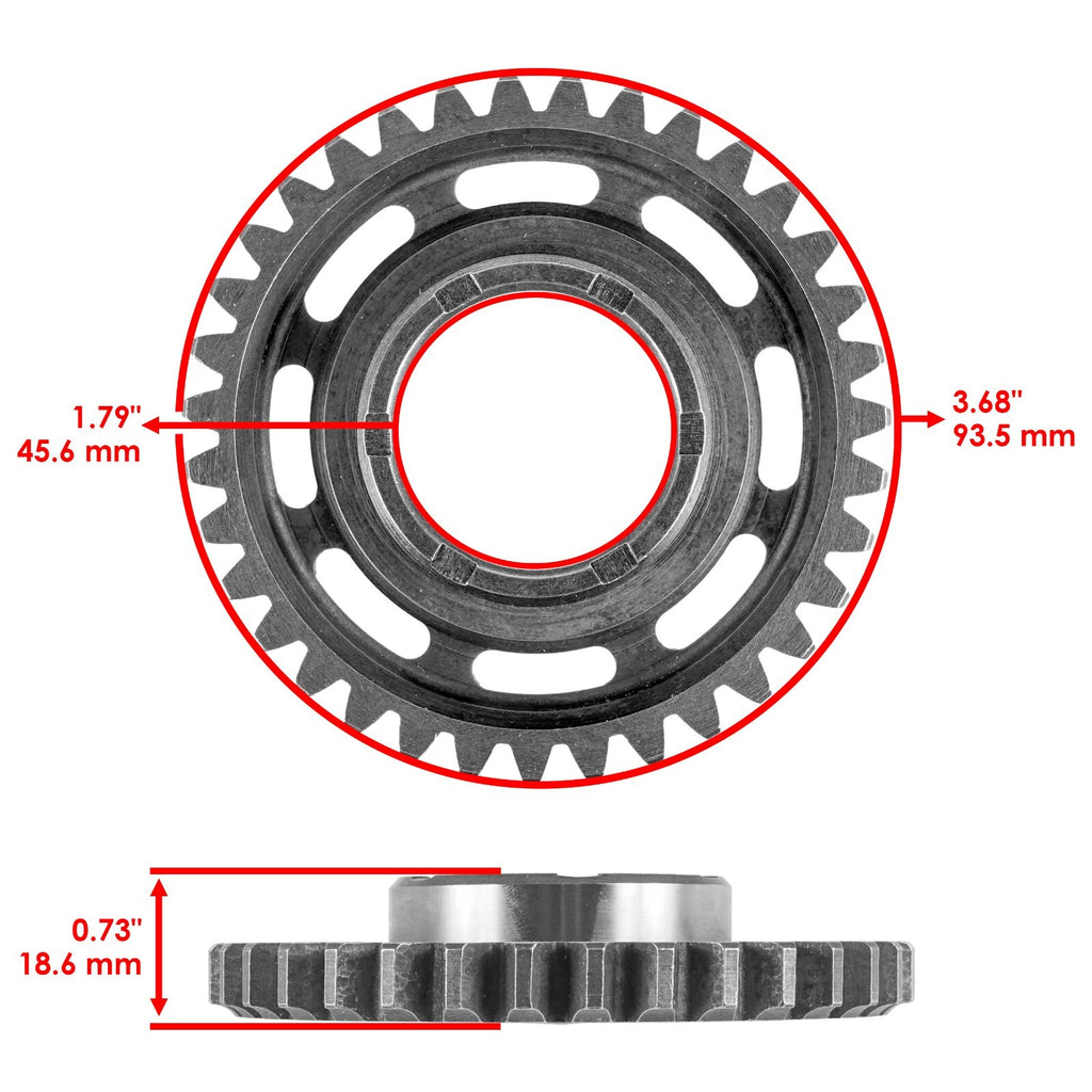 Starter Clutch and Driven Gear Set Replacement for Honda TRX450ER (2006–2014)