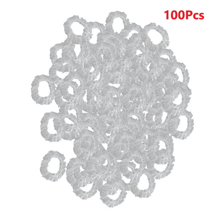 100-Pack Plastic Disposable Steering Wheel Covers for Auto Car Truck