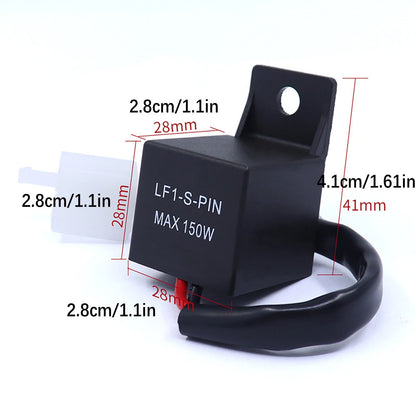 2X 12V 2-Pin LED Flasher Relay for Motorcycle Turn Signal Bulbs