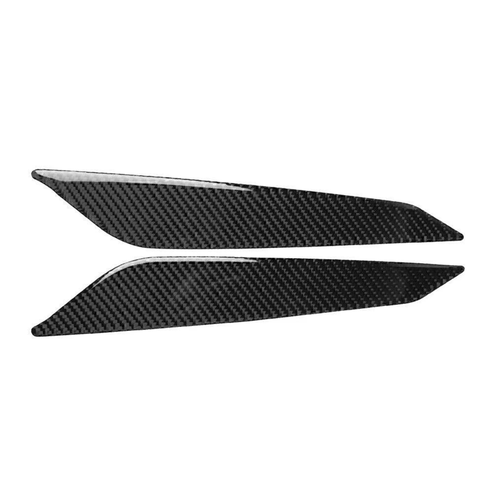2pcs Carbon Fiber Gear Shift Side Panel Cover Trim For Audi A4 B9 2017-2020 2019