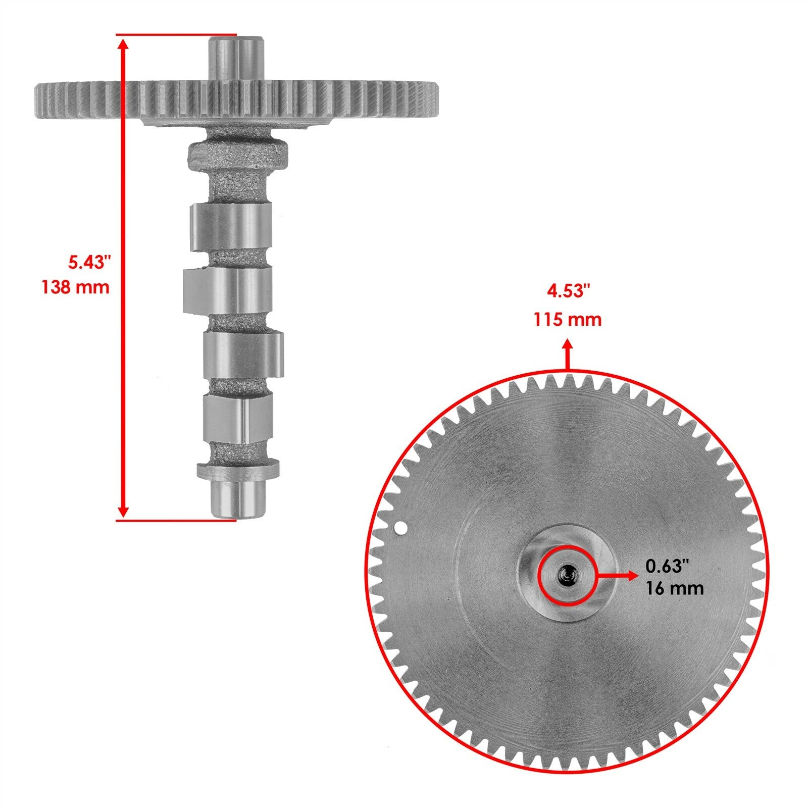 Engine Camshaft & Gasket Kit Replacement for Kawasaki FD620D (2008–2017)