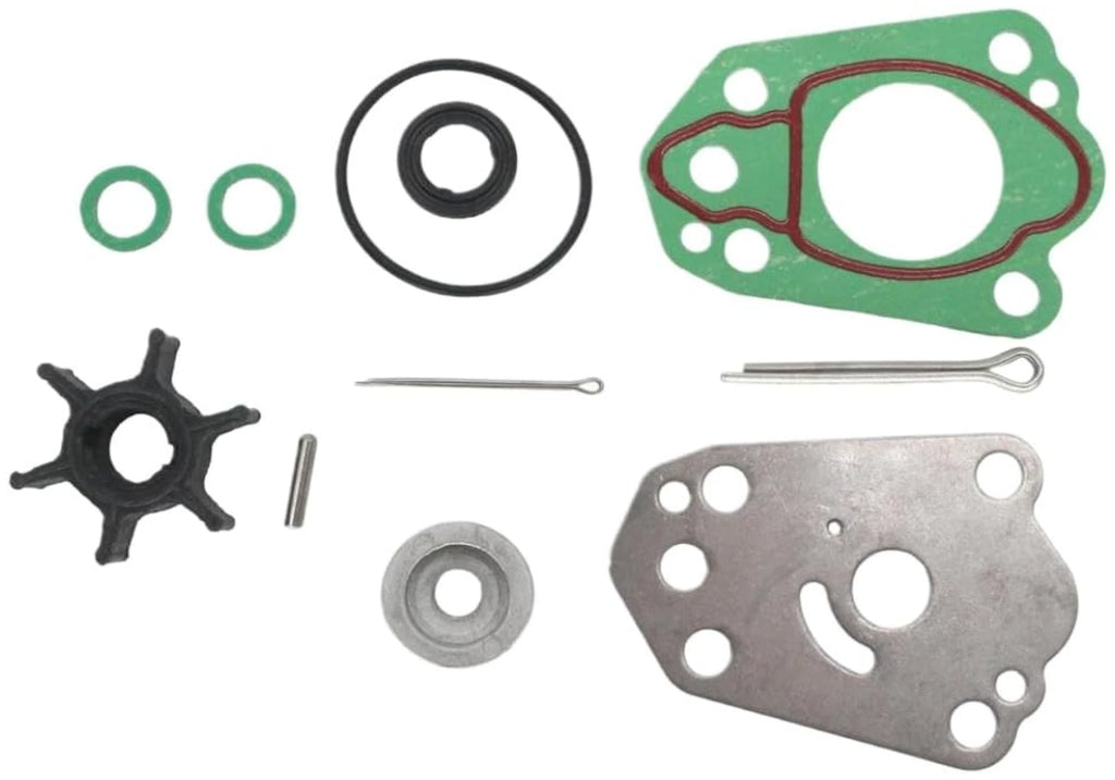 Outboard Water Pump Impeller & Plate for Suzuki 4-S (17410-97JL0, 17471-97JL0)