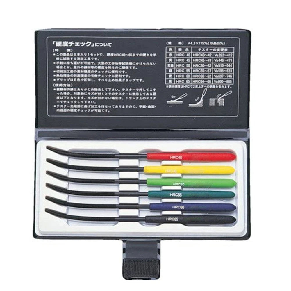 6 Piece Hardness Testing Kit for HRC40 and HRC65