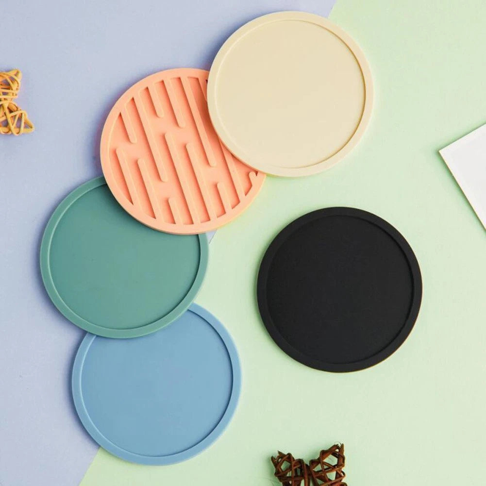 2X Silicone Coasters for Cups and Bowls - Heat Resistant Non Slip