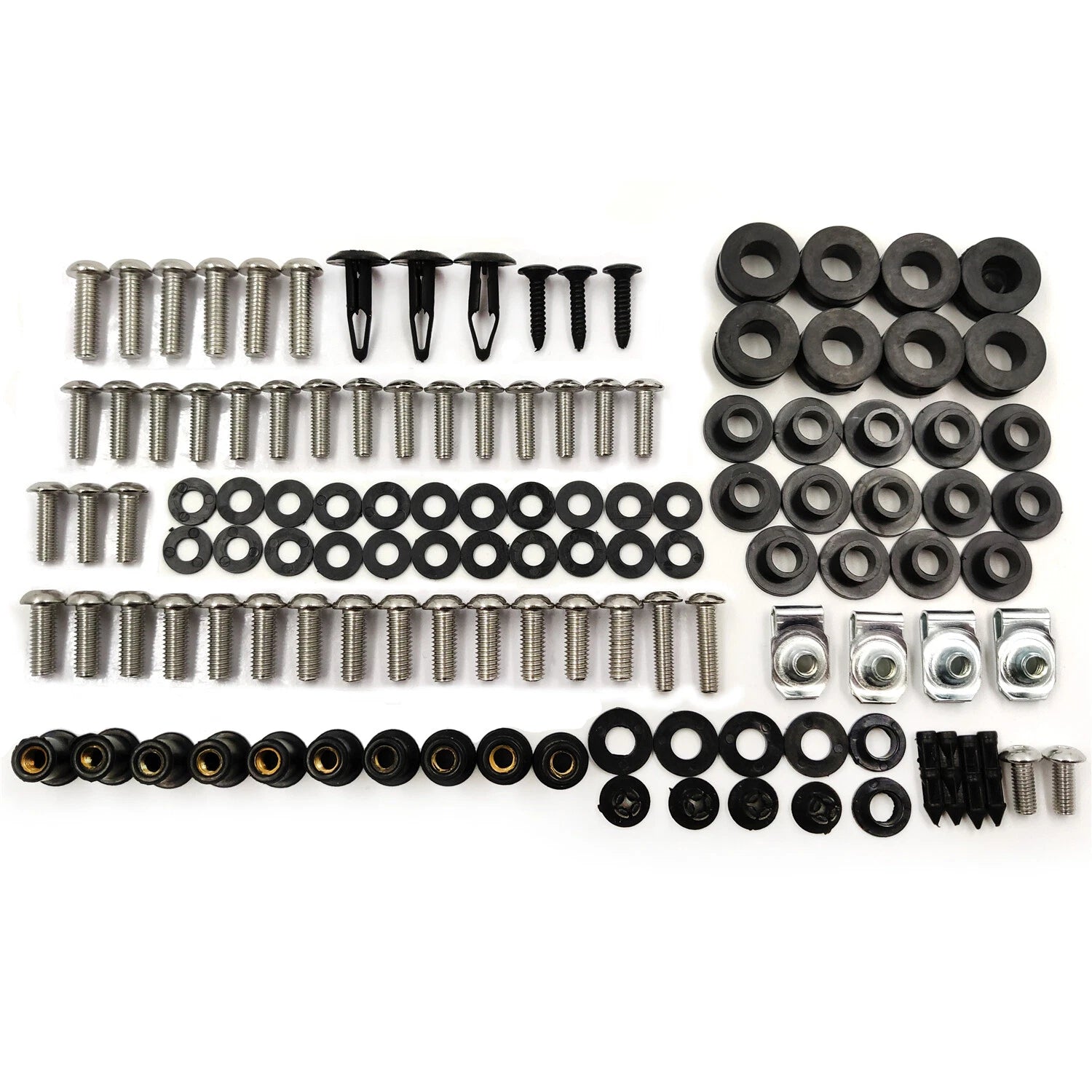 Complete Fairing Bolt Kit for Kawasaki Ninja 250 EX250R (2008–2012)