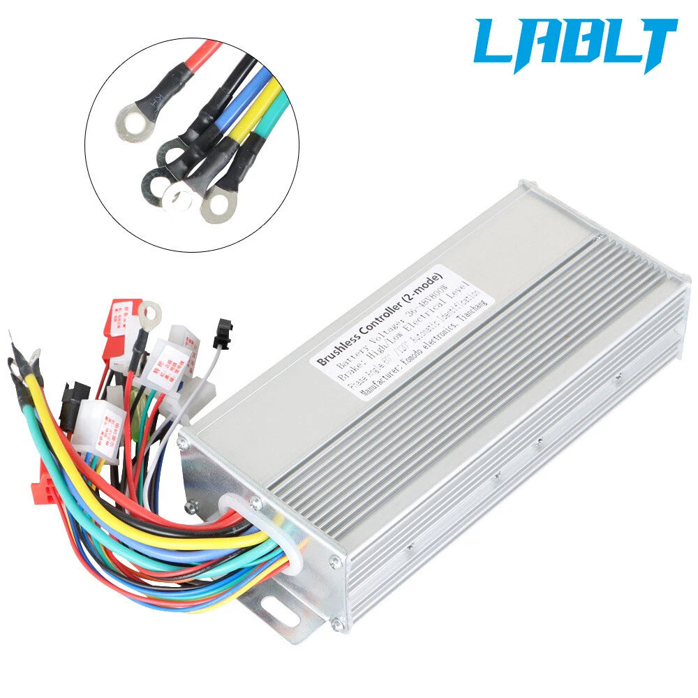 800W Brushless DC Motor Speed Controller for Electric Bicycle (36V–48V)
