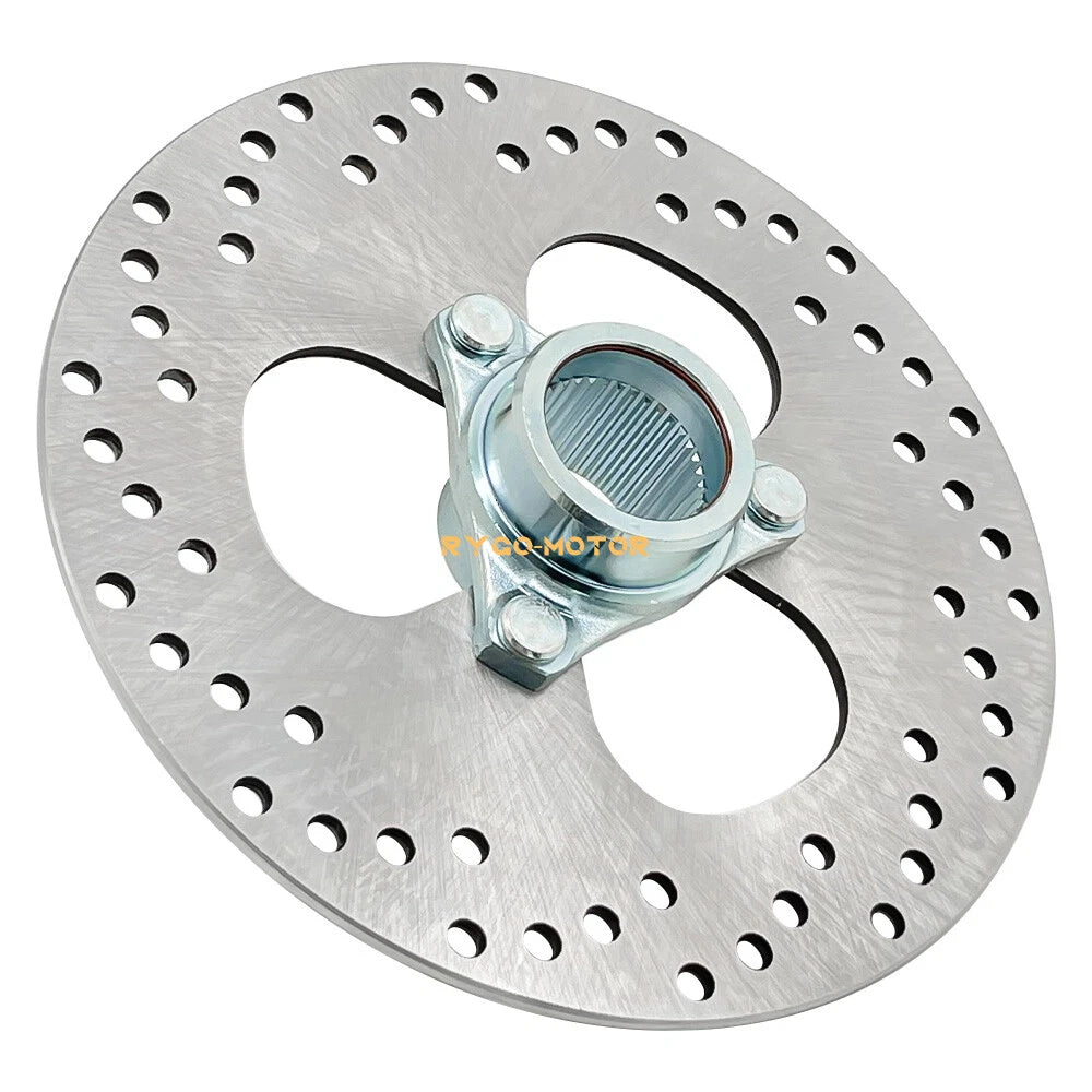 Rear Brake Rotor Disc & Flange Hub for Honda FourTrax 250 TRX250X (1987–1992)