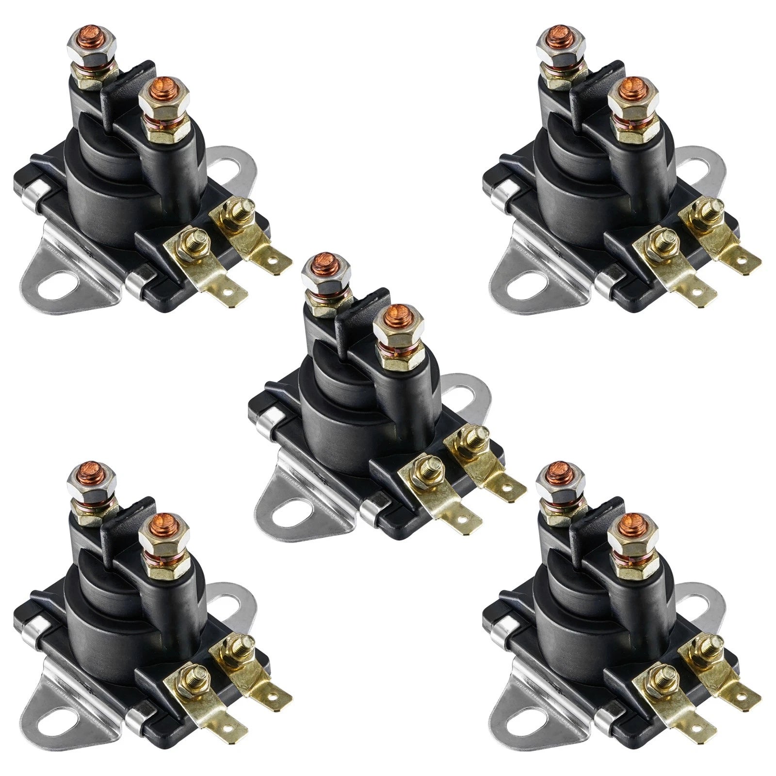 Set of 5 Starter Solenoid Relays for Mercury Marine (89-818864T, 89-96158, 89-96158T)
