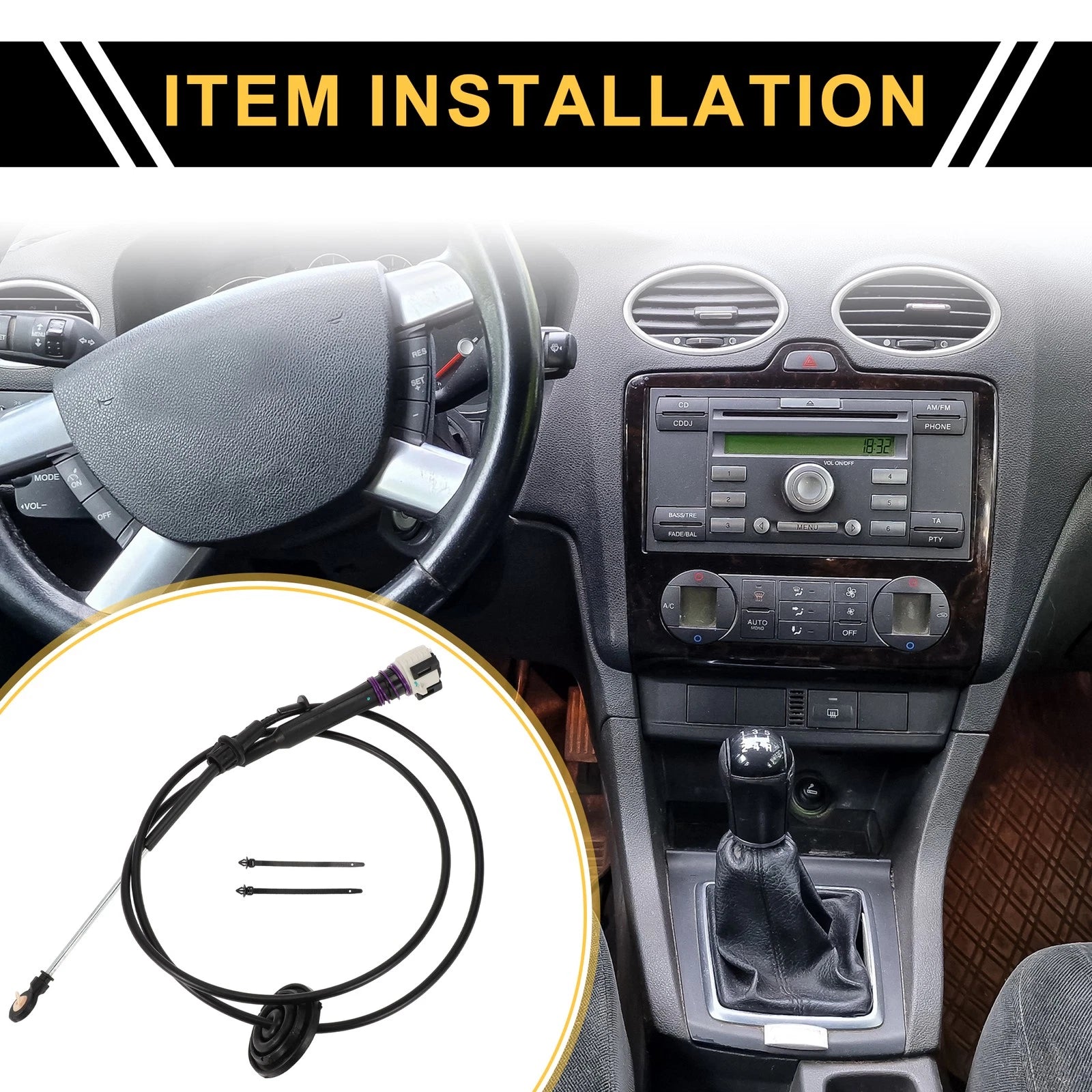 Auto Transmission Gear Shifter Cable Replacement for Cadillac Escalade (2007–2014)
