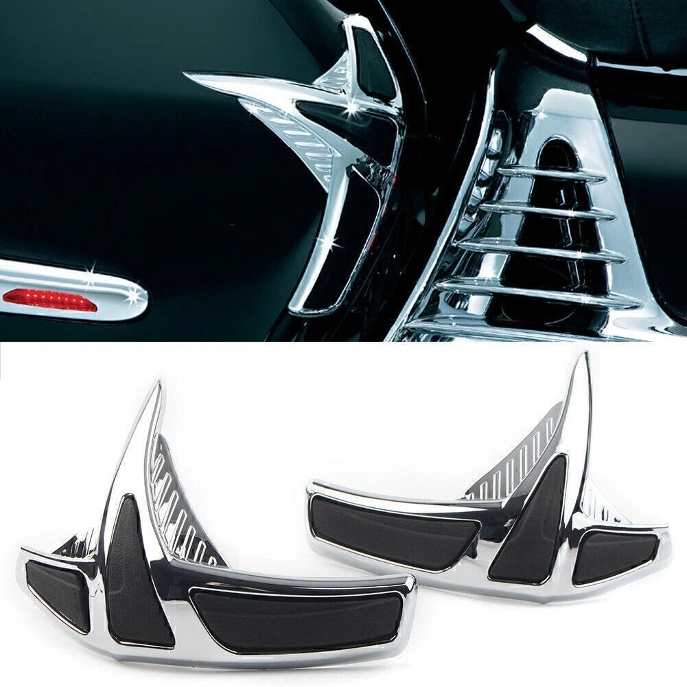 Chrome Fairing Saddlebag Front Scuff Protectors for Honda GL1800 (2001–2011)