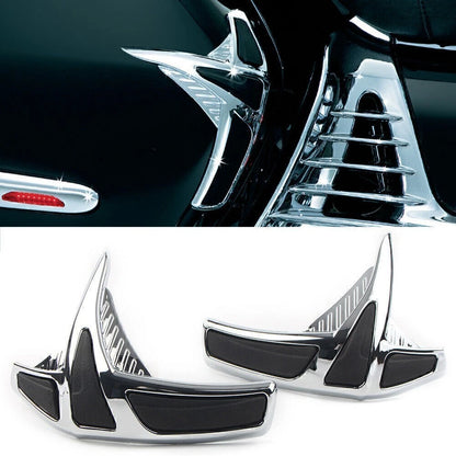 Chrome Fairing Saddlebag Front Scuff Protectors for Honda GL1800 (2001–2011)