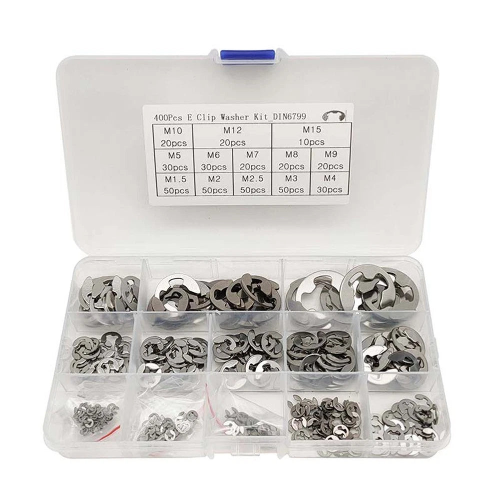 400pcs Open Retaining Ring Circlip Set for Automotive Applications