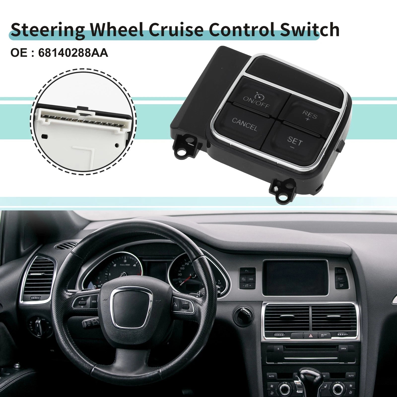 Steering Wheel Cruise Control Switch Button for Dodge Dart (2013–2016)