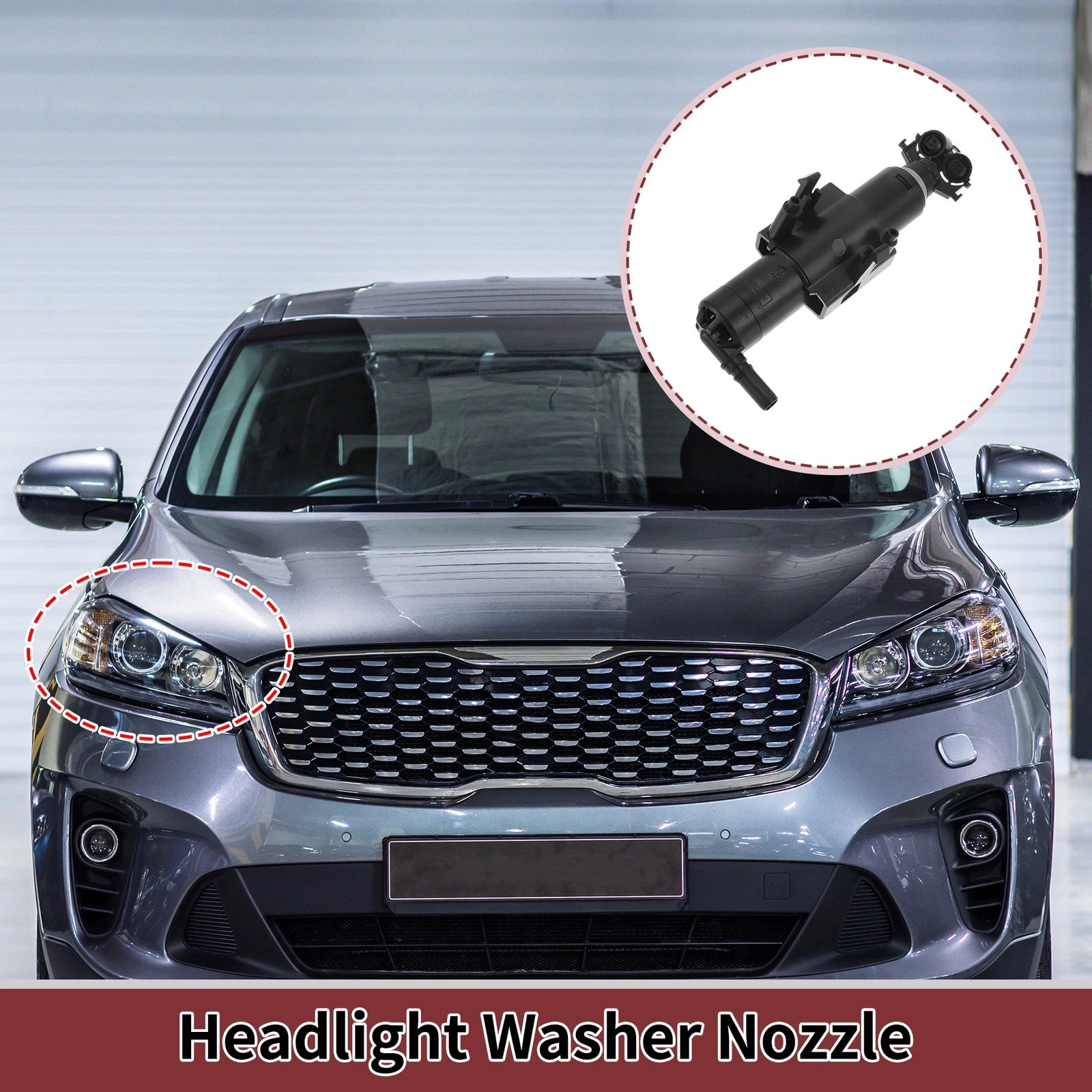 Front Passenger Side Headlight Washer Nozzle for Ford Kuga (2017–2019) No.GV4113L014A E