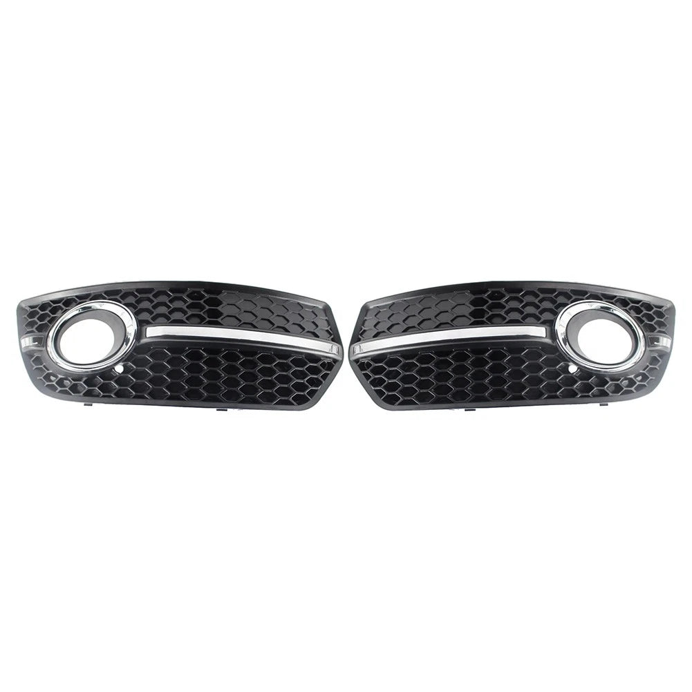 Set of 2 Front Bumper Grill Fog Light Lamp Covers Trim for Audi Q5 (2009–2011)