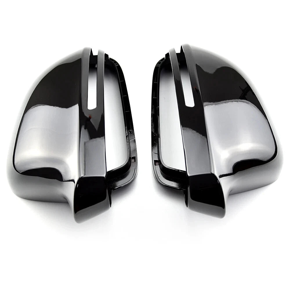 Gloss Black Mirror Cover Cap for Audi A3/S3 8P (2008–2009) w/ Lane Assist