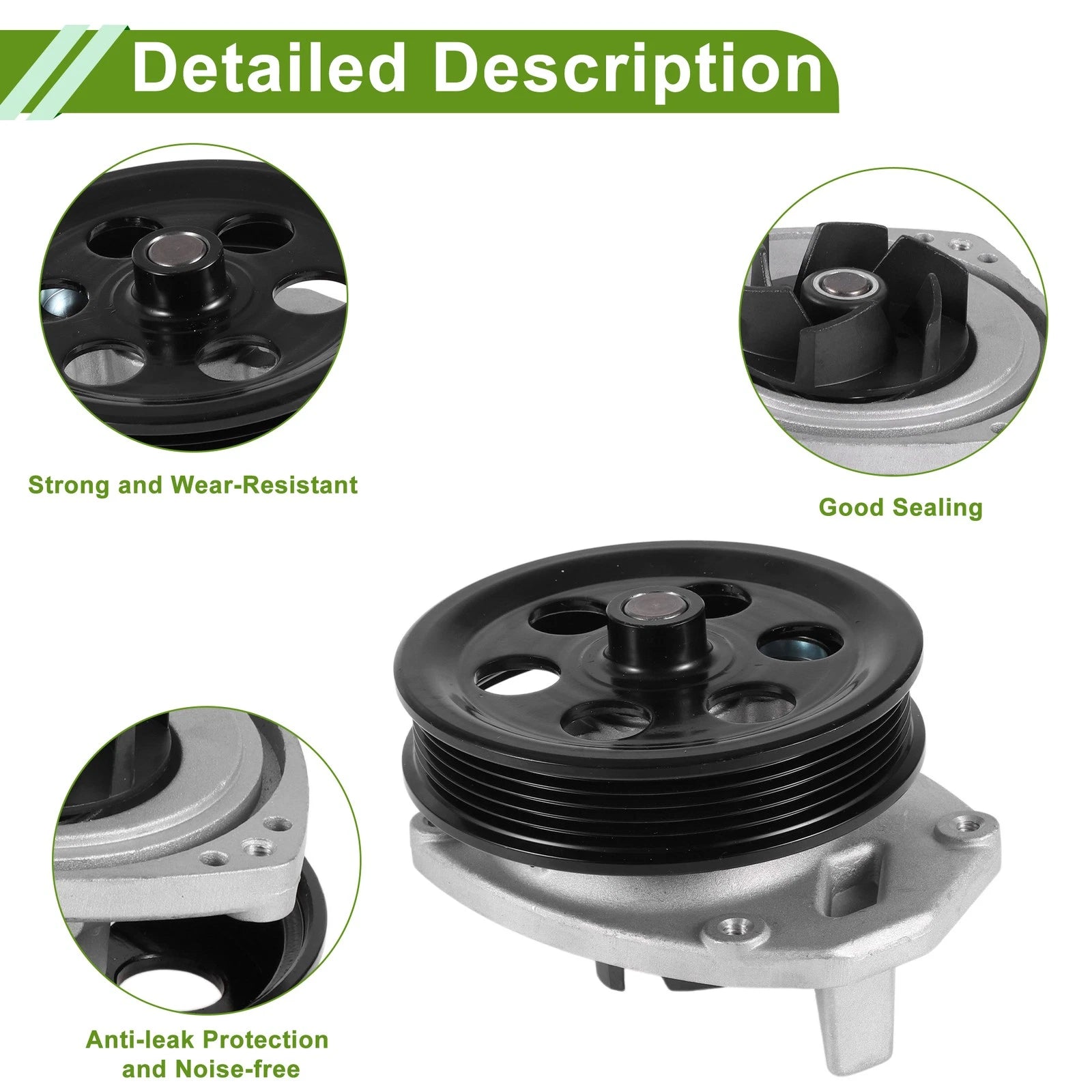 Engine Water Pump for Chevrolet Camaro 2016-2025 Replacement Cooling Water Pump