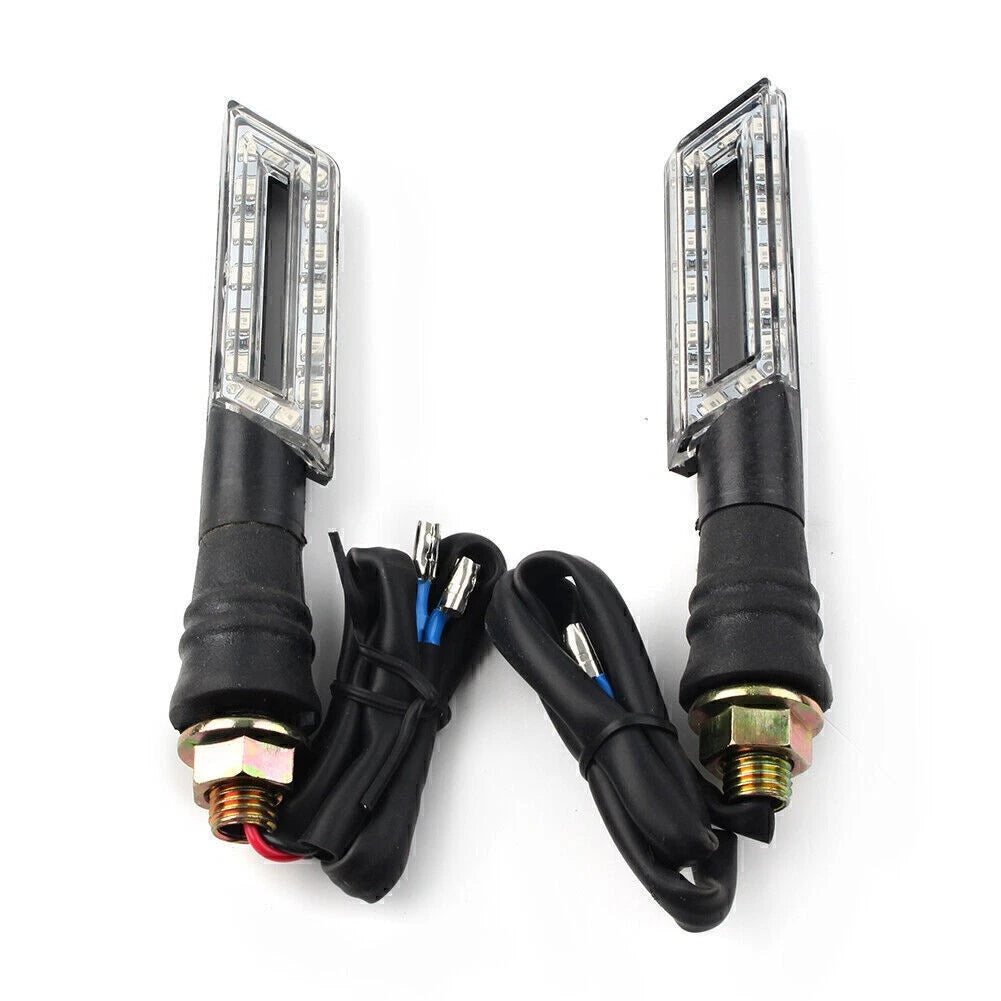 Clear Turn Signal Indicators for Universal Motorcycle (12V)
