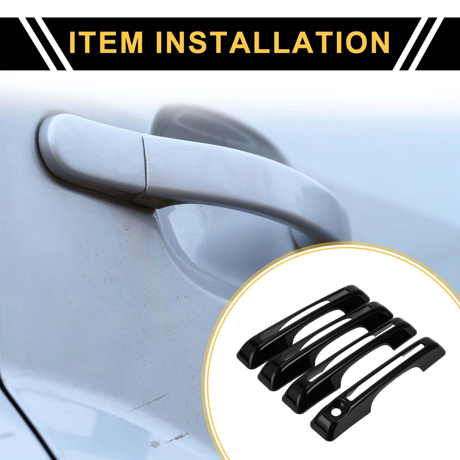 Car Door Handle Protector Glossy Black for Ford Maverick (2022–2023)