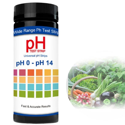 100pcs Litmus Strips pH 014 for Soil and Water Testing