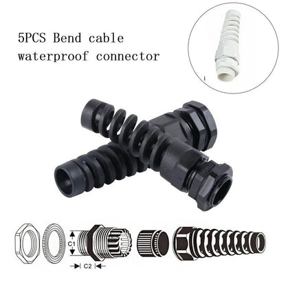 Cable Glands for Fixing Cables - Black or White, Easy to Tighten