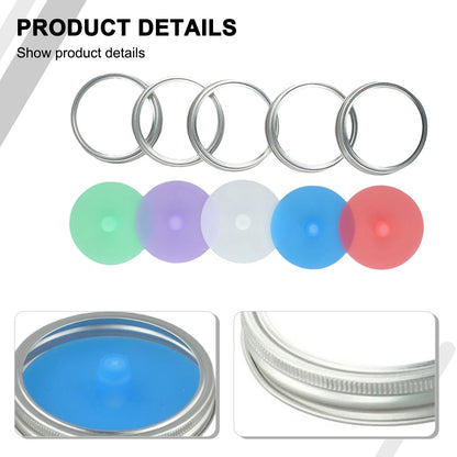 Silicone Fermenting Lids for Food Storage (86mm)