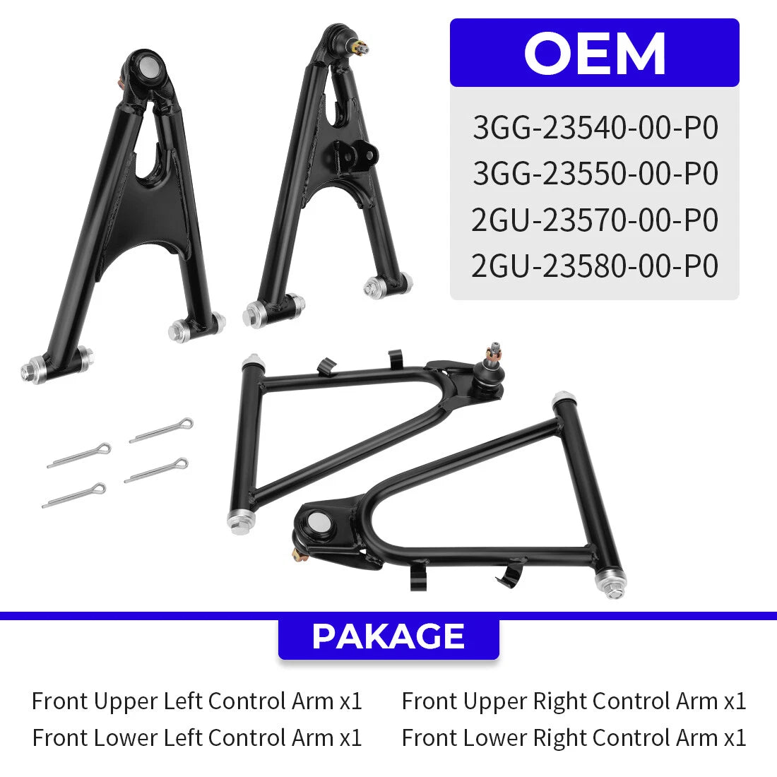 A-Arms Set for Yamaha Banshee 350 (1987–2006) - Front Upper & Lower