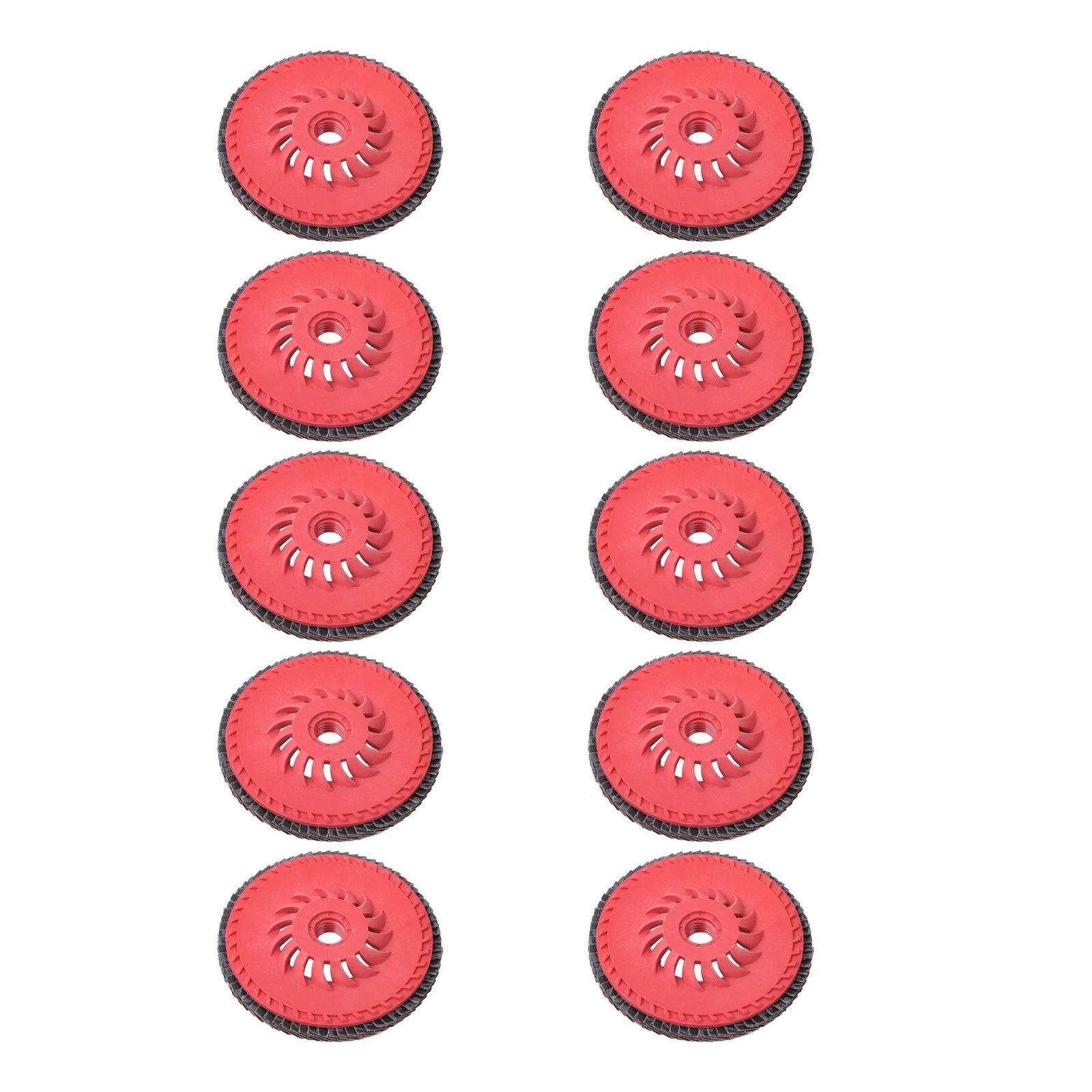 10 Pack 60 Grit 4-1/2" x 7/8" Ceramic Flap Discs Type 29