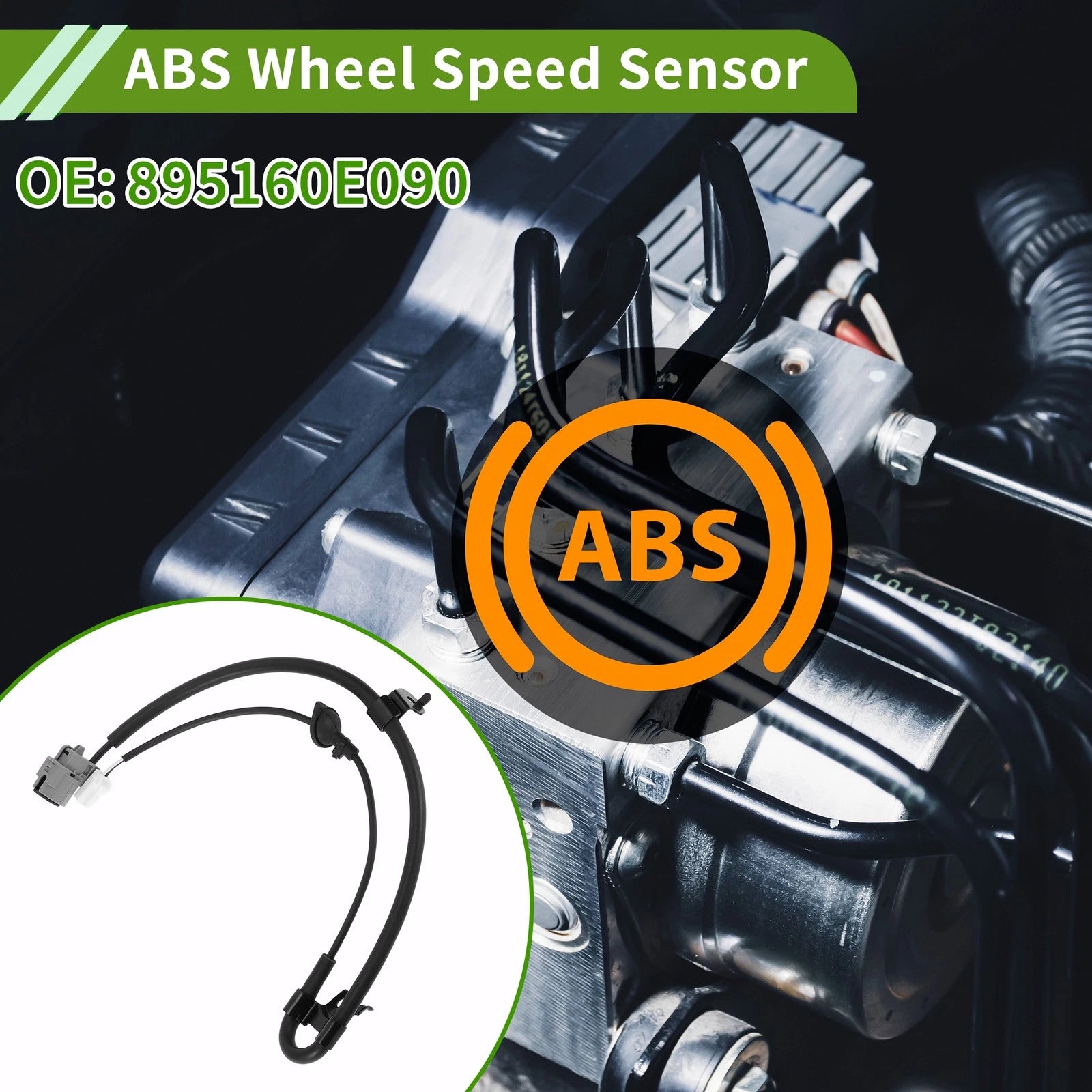 ABS Wheel Speed Sensor Rear Left Replacement for Toyota Highlander (2014–2019)