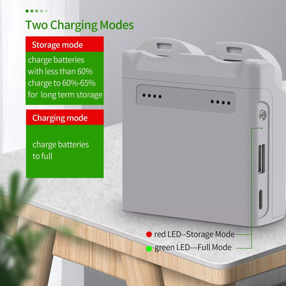 Bi-directional Battery Charger for DJI NEO (2019–2023)