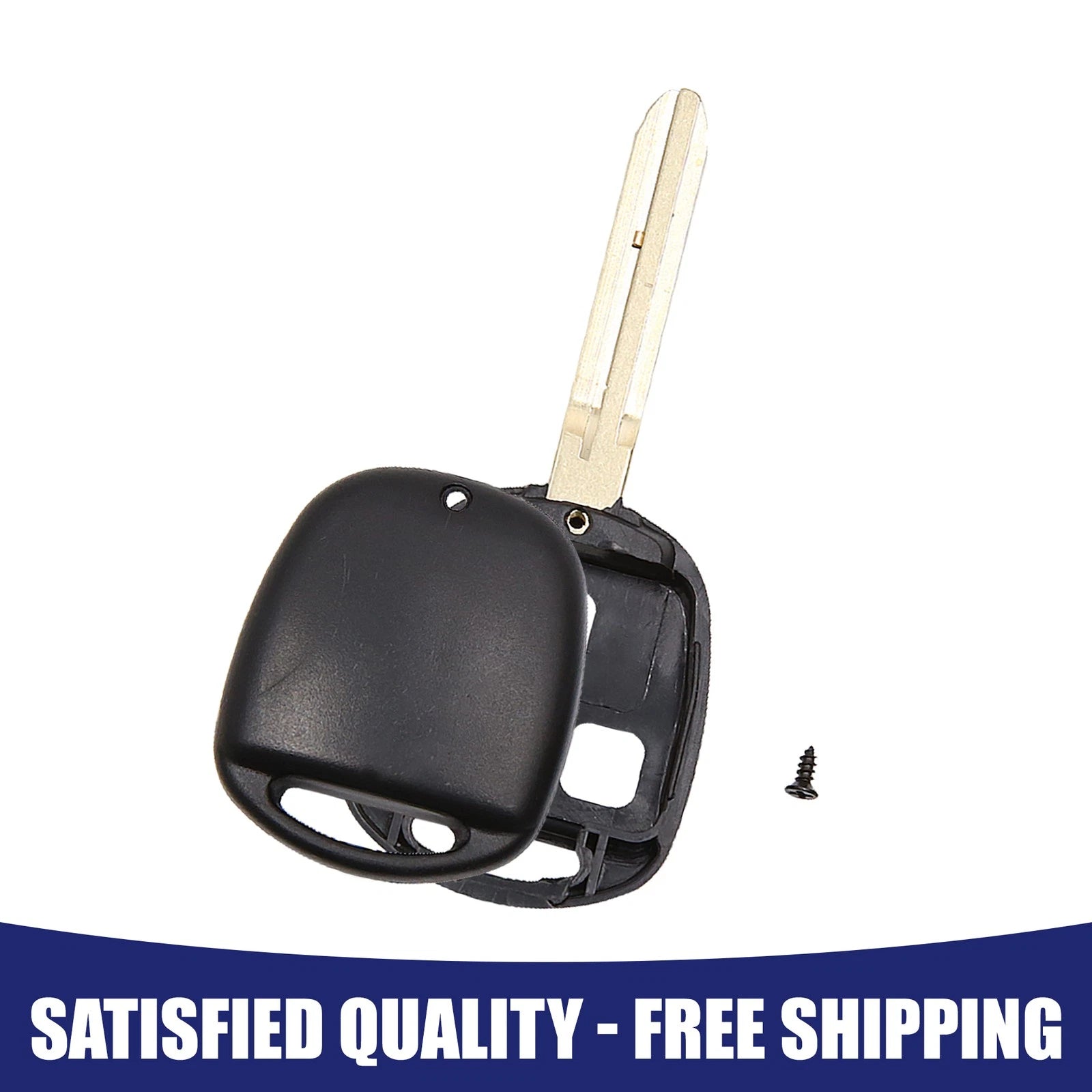 Car Key Fob Shell Case Replacement for Toyota Corolla Camry RAV4 (2 Button) (2010–2020)