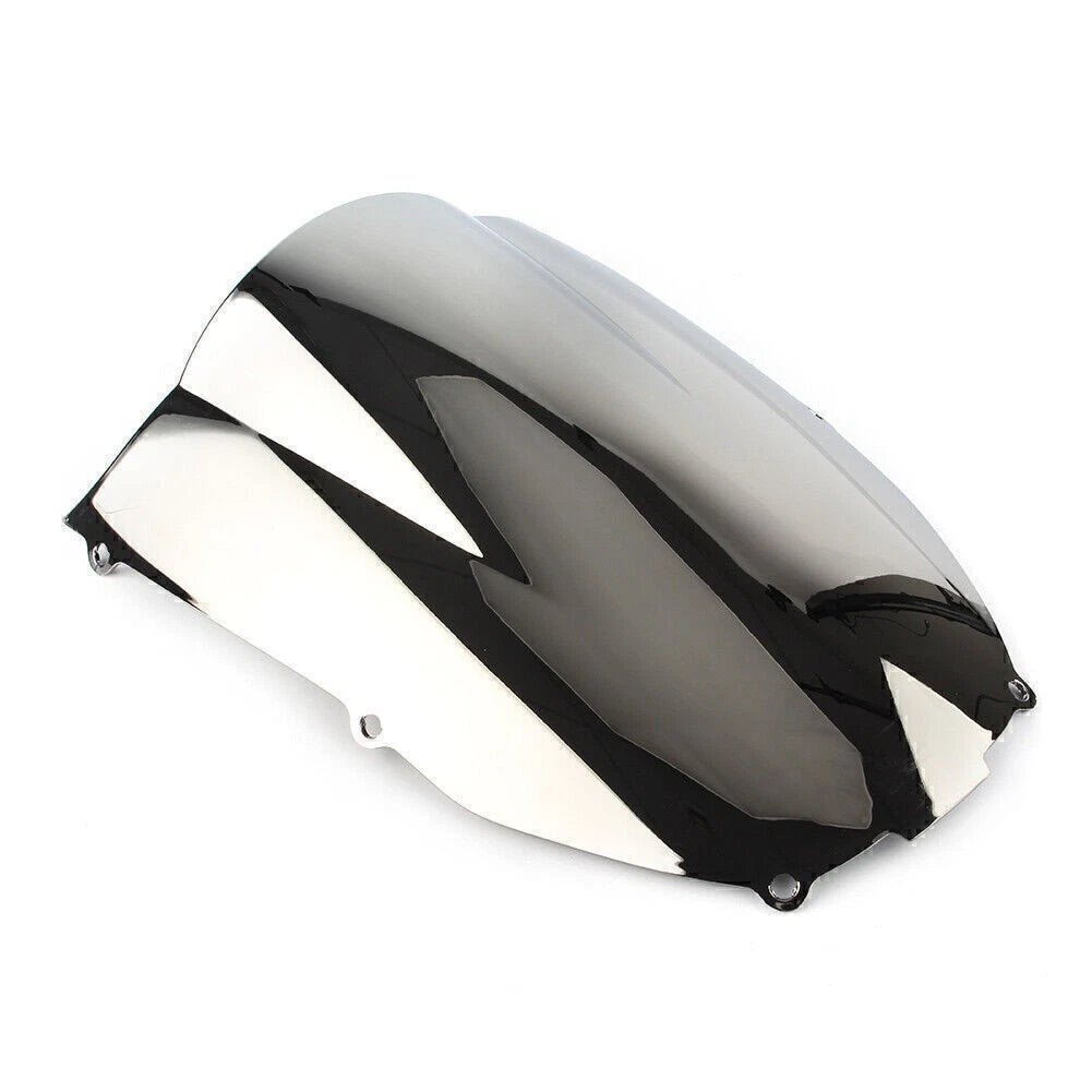 Double Bubble Windscreen for Kawasaki Ninja ZX6R (2000–2002) Silver