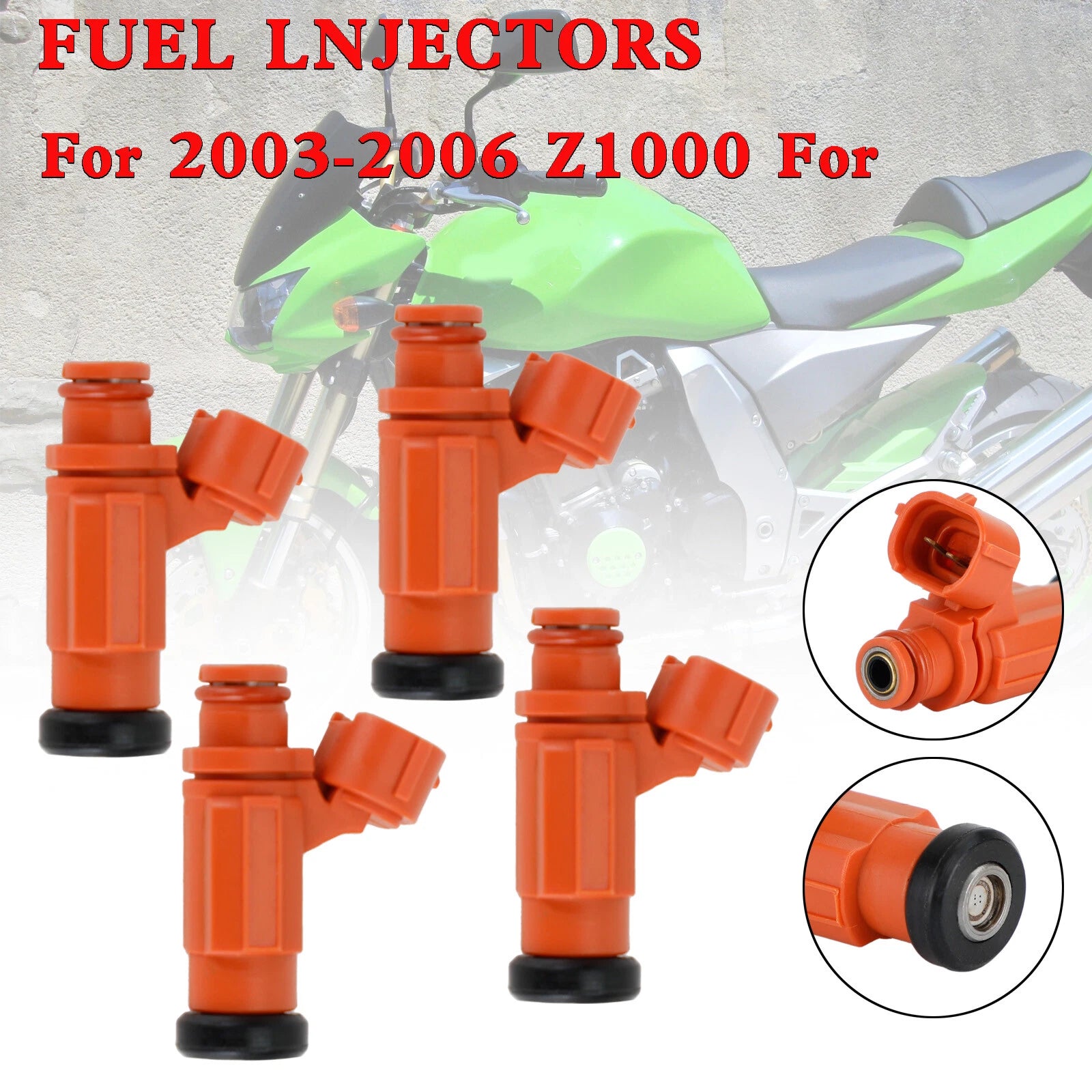 Set of 4 Fuel Injectors for Kawasaki Teryx Brute Force 750 Z1000 (2003–2014) 49033-1060 T9