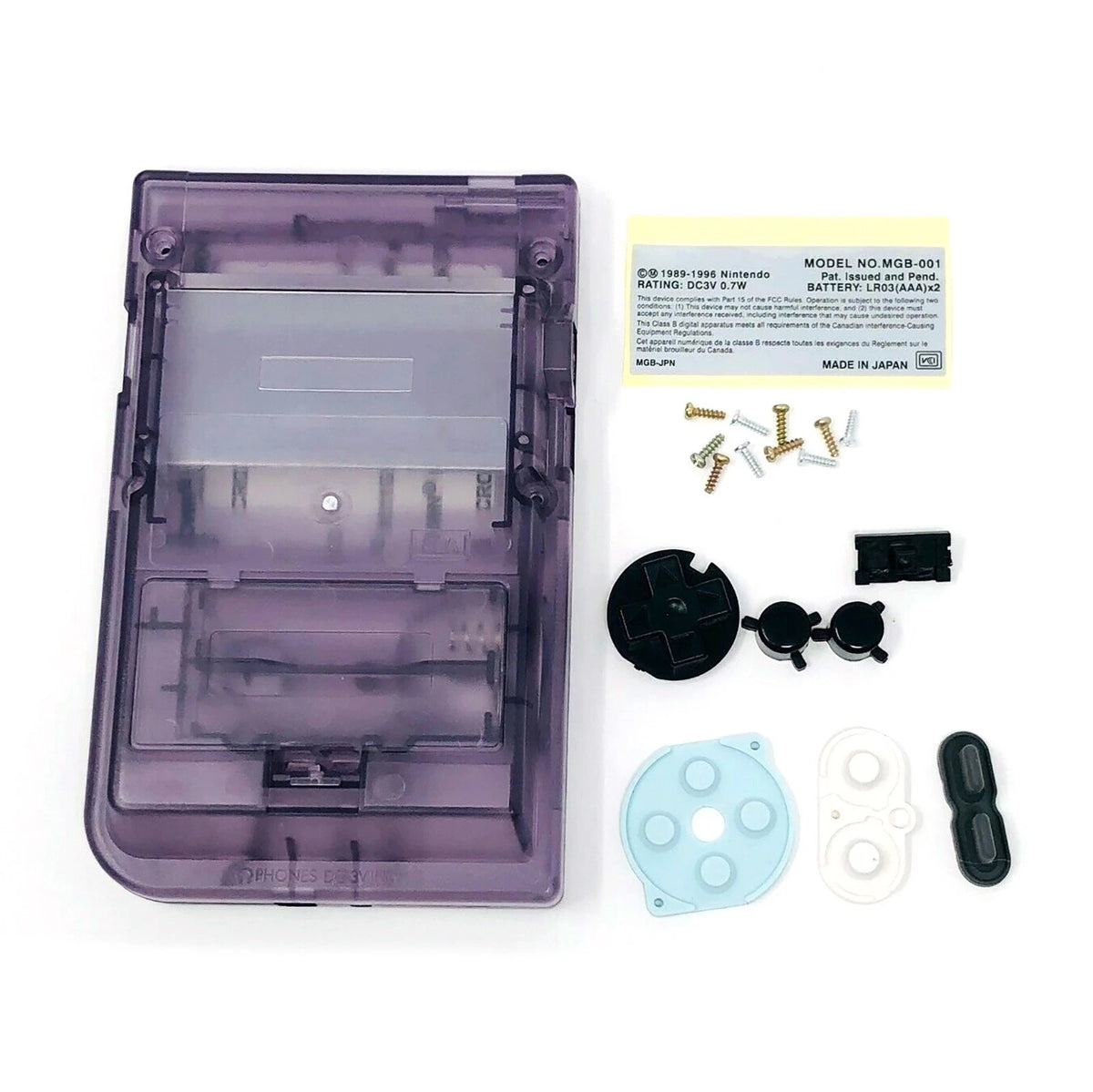 Soft Replacement Housing Shell Case for Game Boy Pocket (GBP)