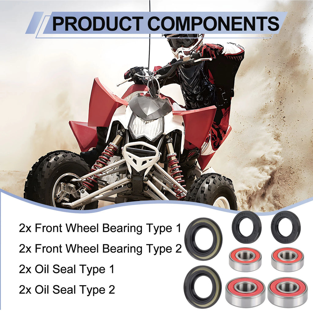 Front Wheel Bearings & Seals Kit 3514650 for Polaris Outlaw 500 (2006–2007)