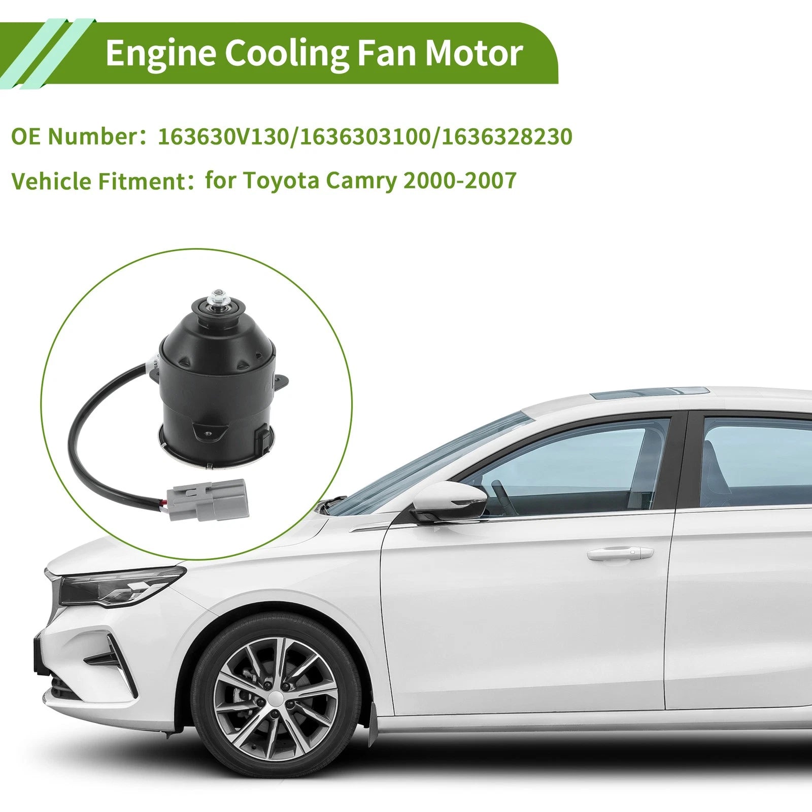 Radiator Fan Motor for Toyota Camry (2000–2007) Replacement 1 Pc