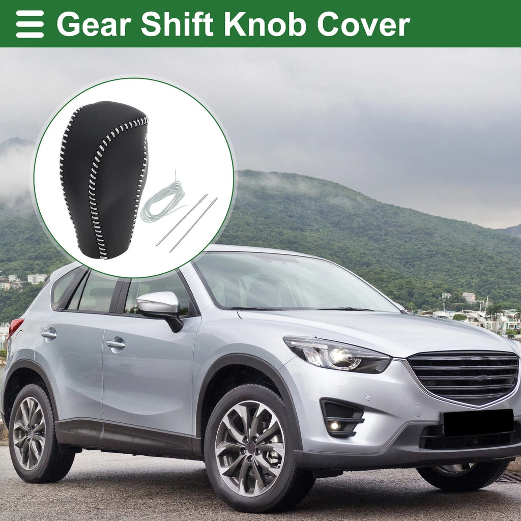 Gear Shift Knob Cover Replacement for Mazda CX-5 (2017–2022) Faux Leather