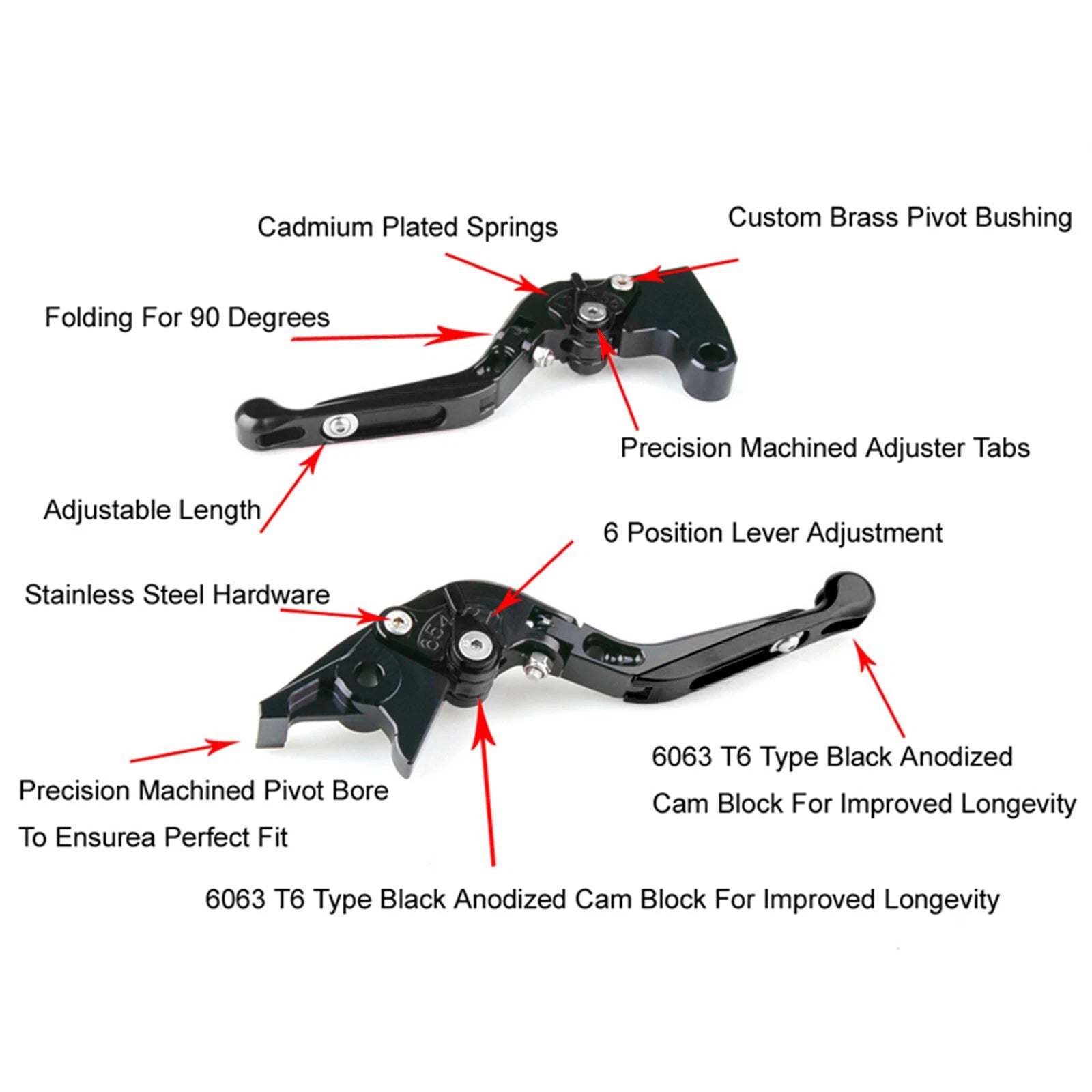 Adjustable Clutch Brake Lever for Honda CRF1100L Africa Twin (2022–2024) b13