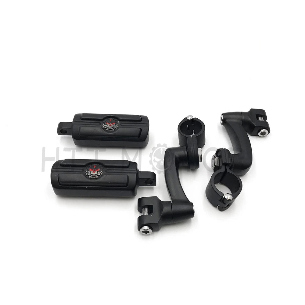 Engine Guard Crash Bars for Harley (1" Mounts, Black)