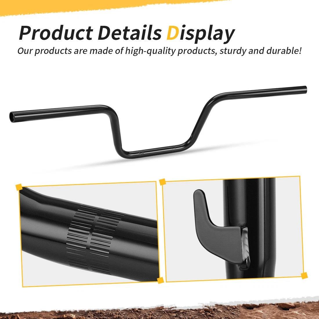 Handlebar w/Grips for Honda Foreman 450 TRX450S TRX450ES (1998–2001) 53100-HN0-A01